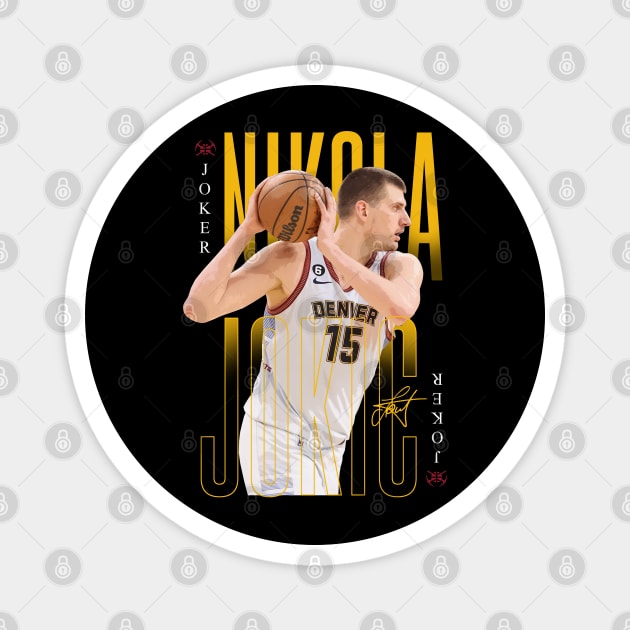 Nikola Jokic The Joker Magnet by Juantamad